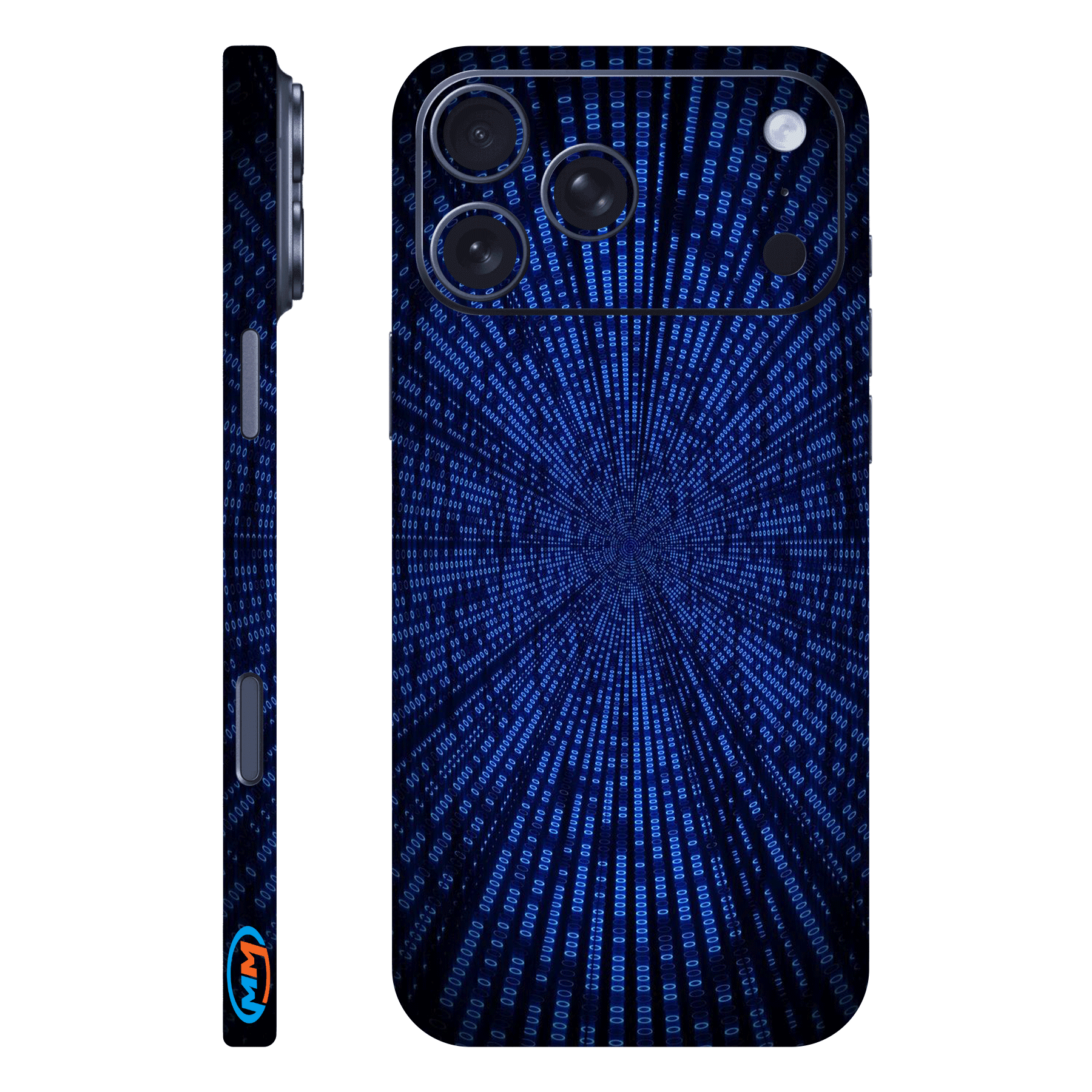 Blue-Binary-Code-Matrix-Tunnel