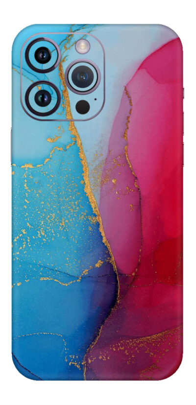 Pink blue gold Mobile Skin