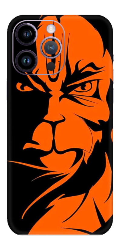 jai hanuman orange Mobile Skin