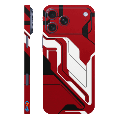 red and White Mobile Skin