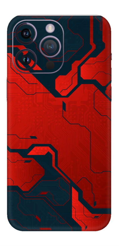 red and black Mobile Skin