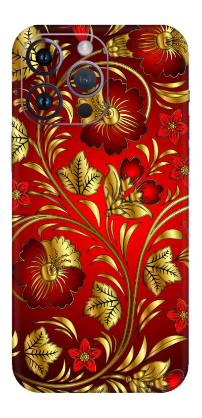 Red flowers Mobile Skin