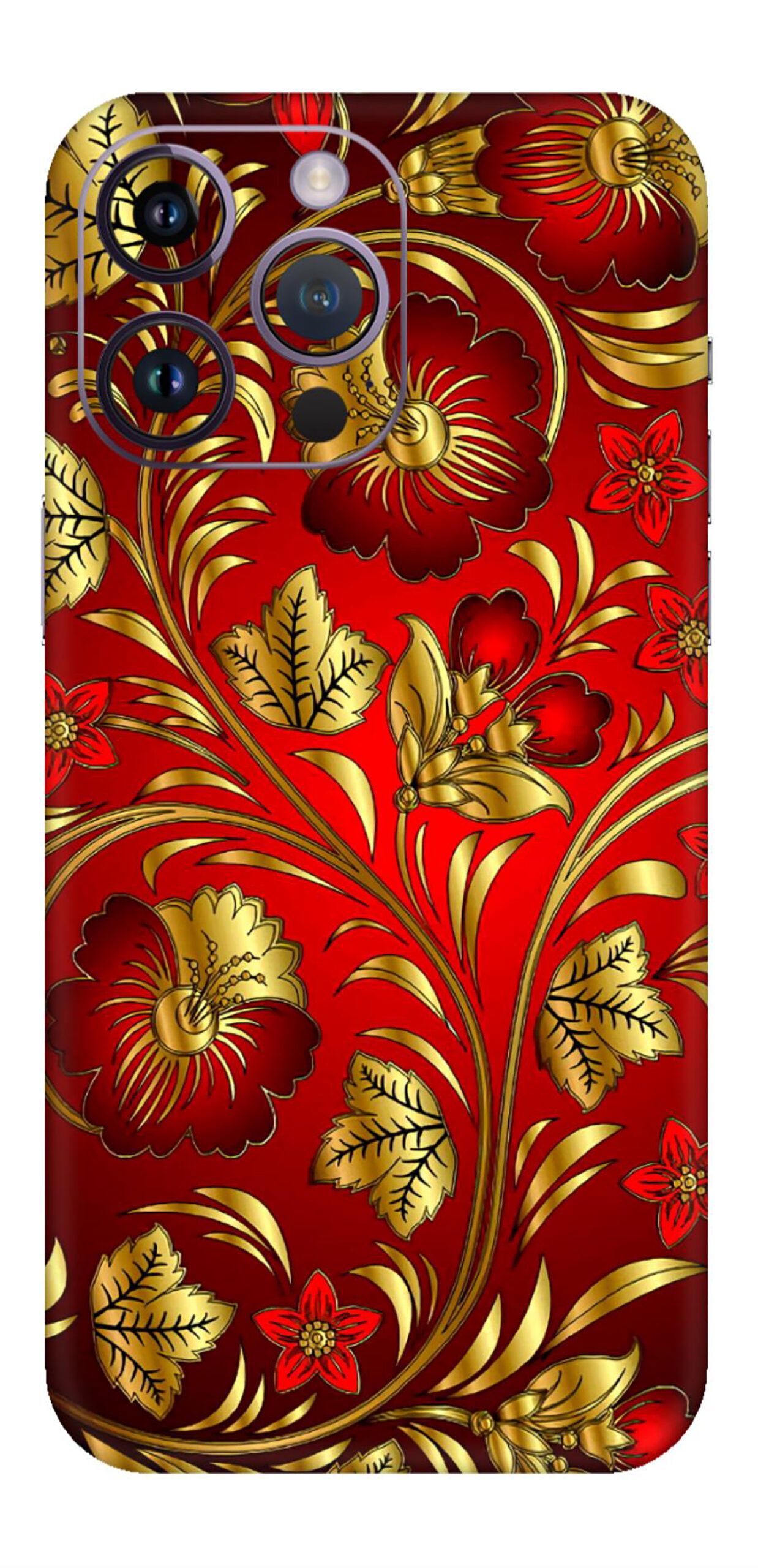 Red flowers Mobile Skin