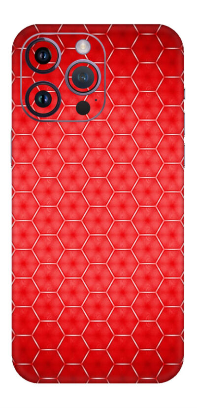 Red honeycube Mobile Skin