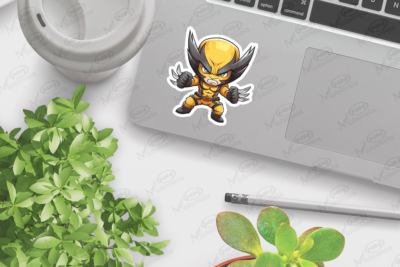 Alternative view of Wolverine sticker