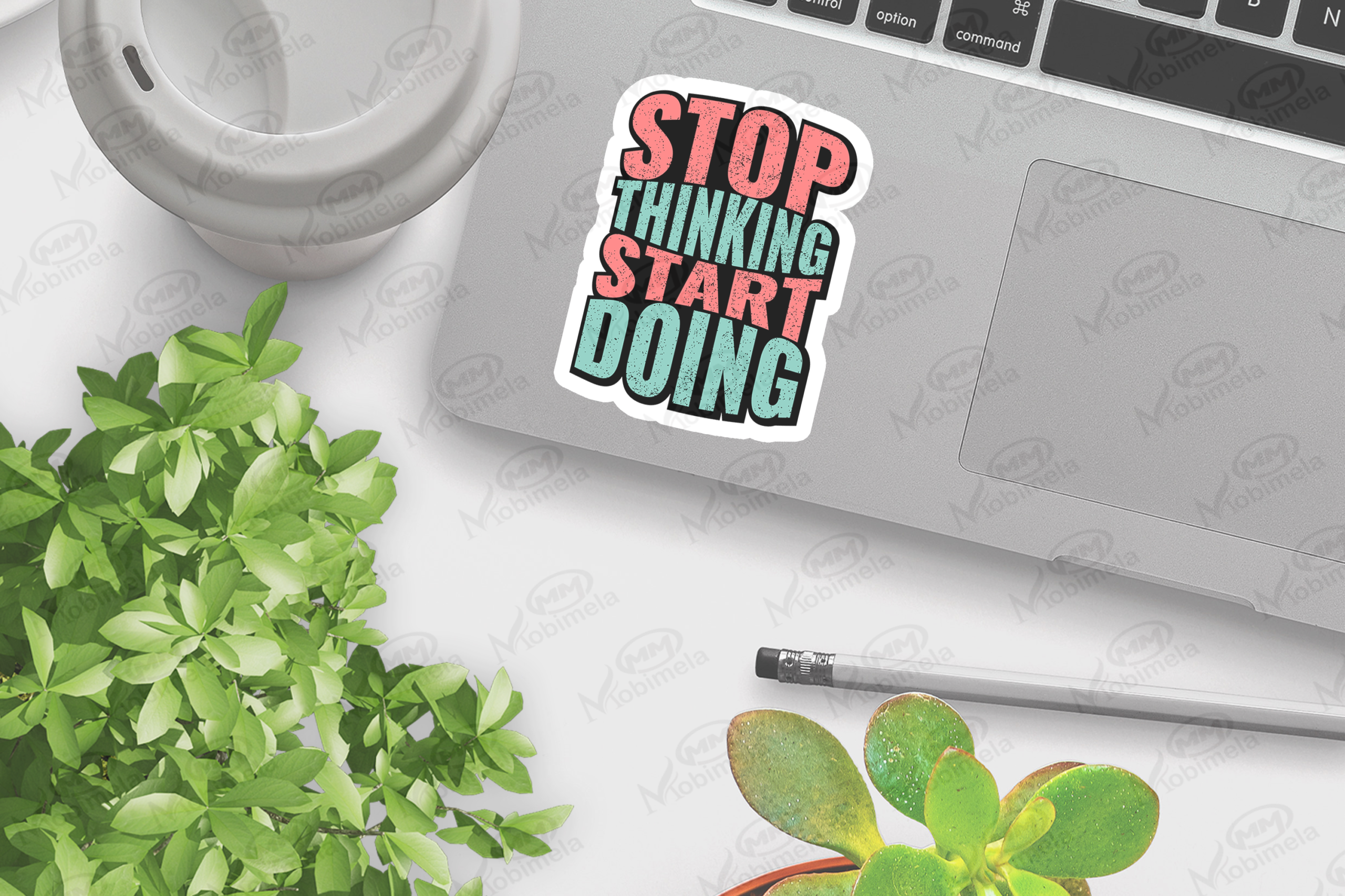 stop thinking start doing sticker - Image 2