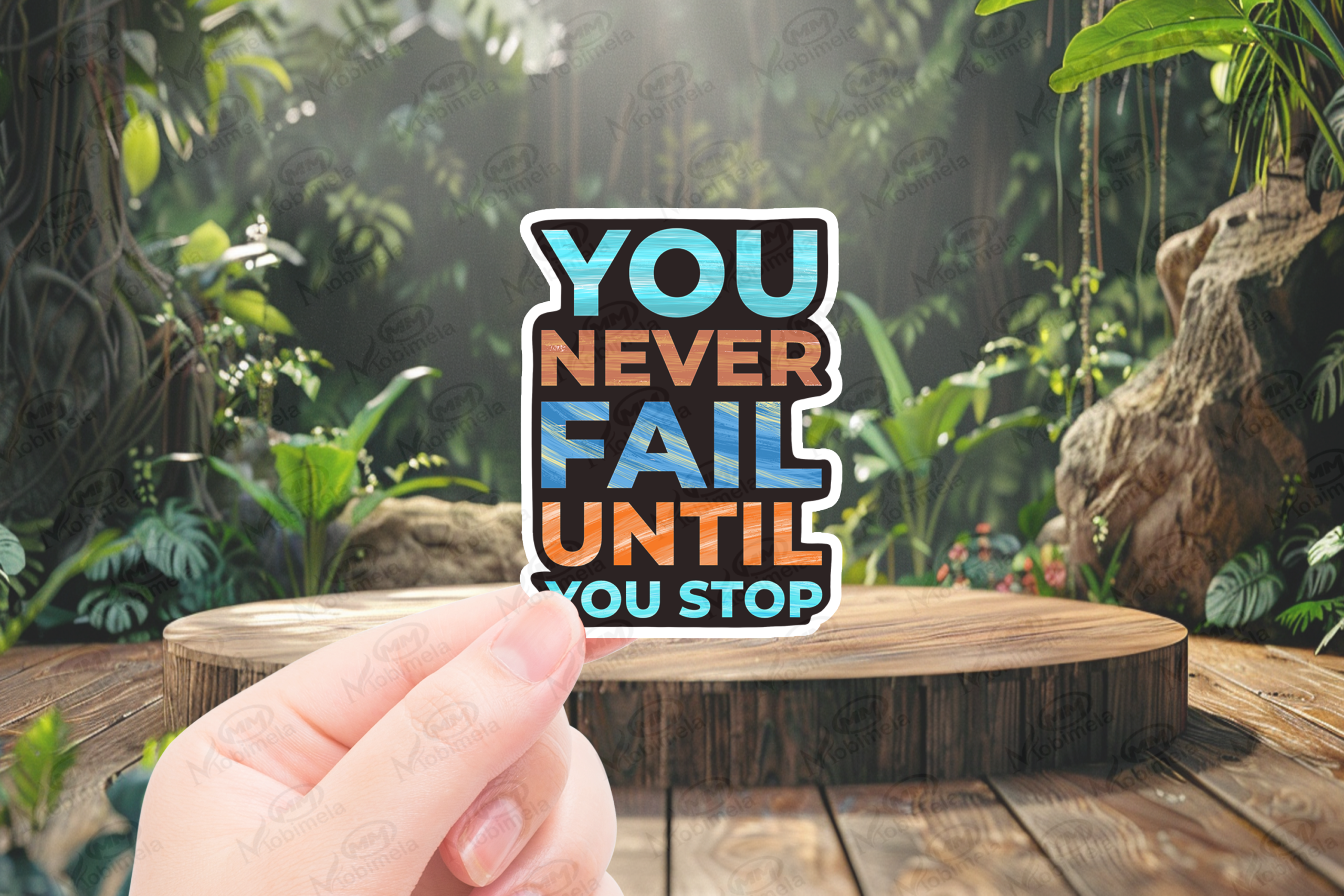 you never fail until stop